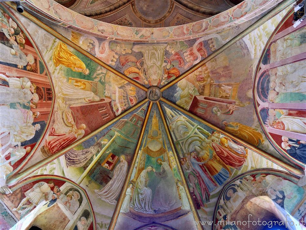 Castiglione Olona (Varese, Italy) - Vault of the apse of the Collegiate Church of Saints Stephen and Lawrence frescoed by Masolino da Panicale